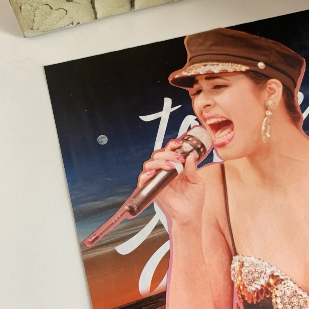 Selena Quintanilla‎ Stage Collage Iconic Performance Tejano Wall Art